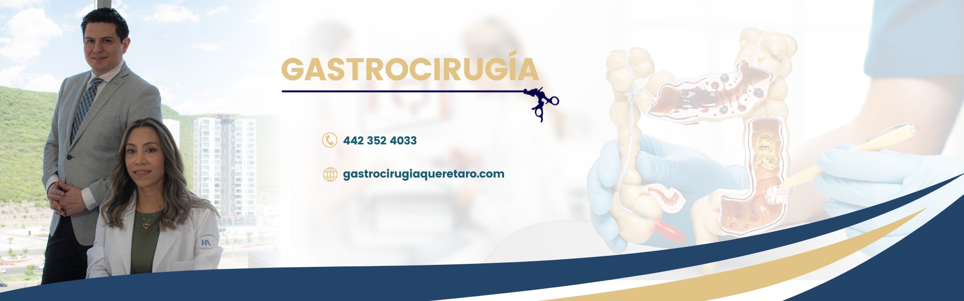 Especializados en la atención integral a enfermedades gastrointestinales y Cirugía laparoscópica de mínima invasión